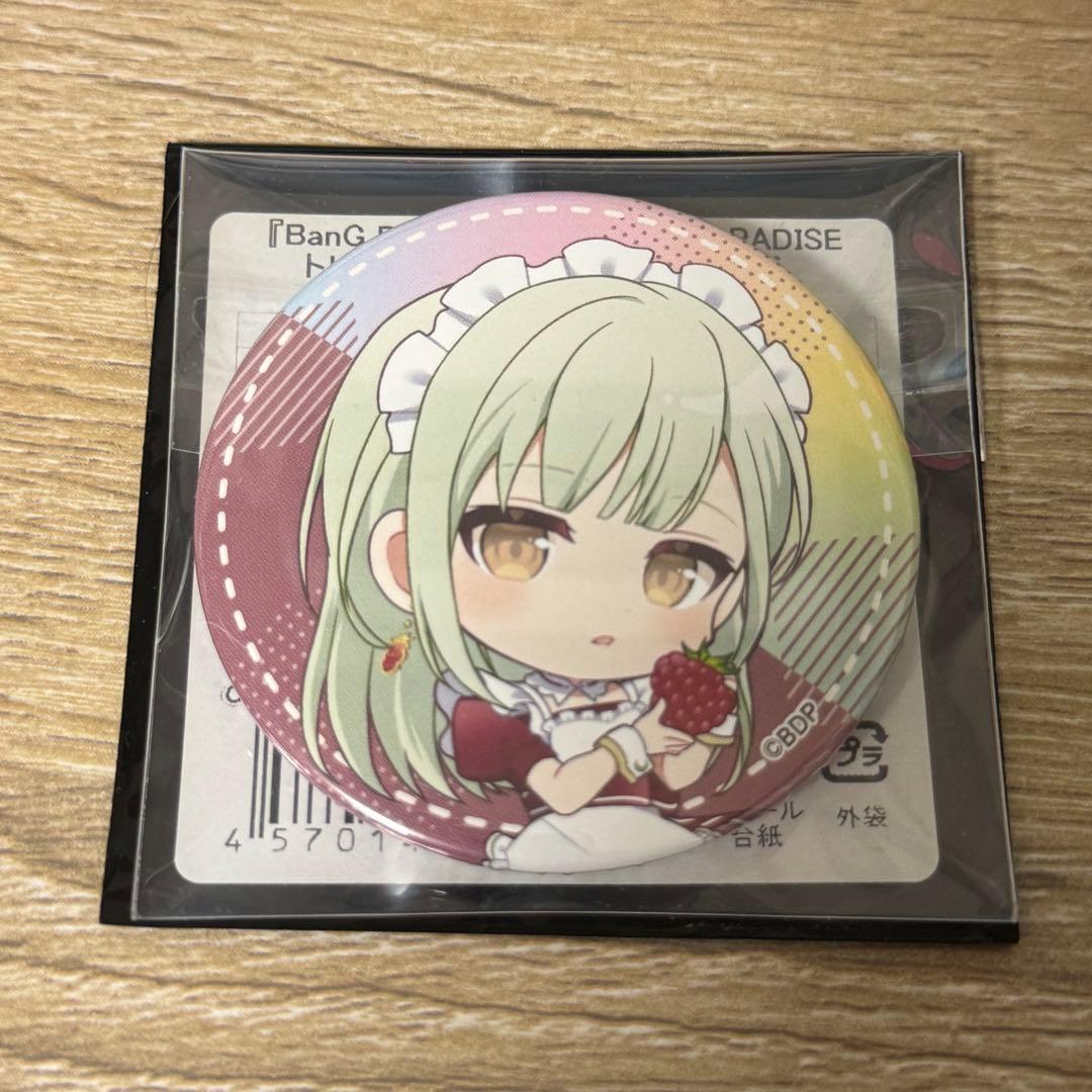 バンドリ スイパラ カフェ ミニキャラ缶バッジ モーティス 若葉睦