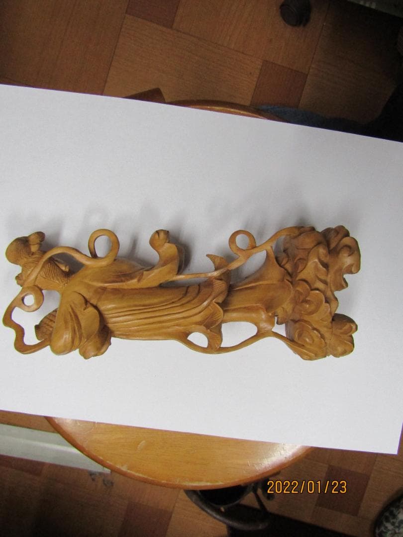 一刀彫　天女像