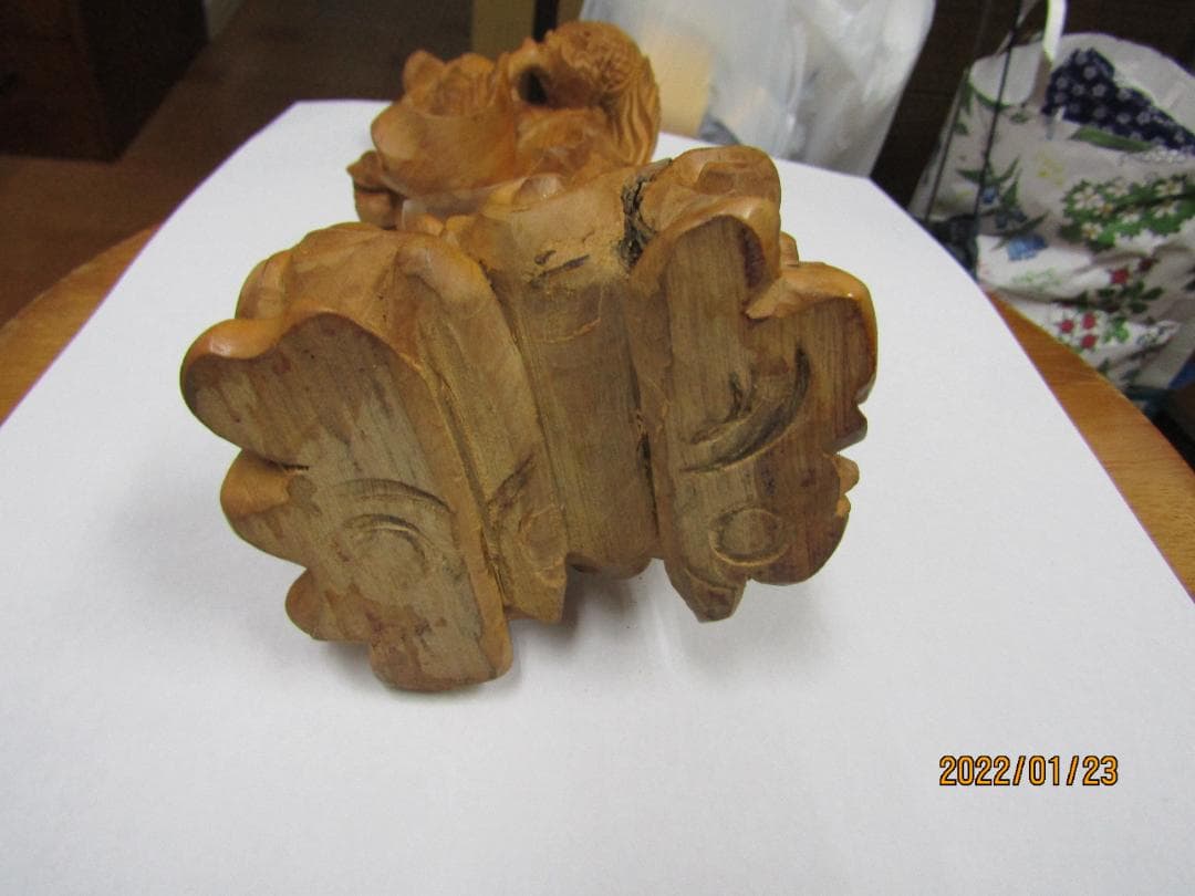 一刀彫　天女像