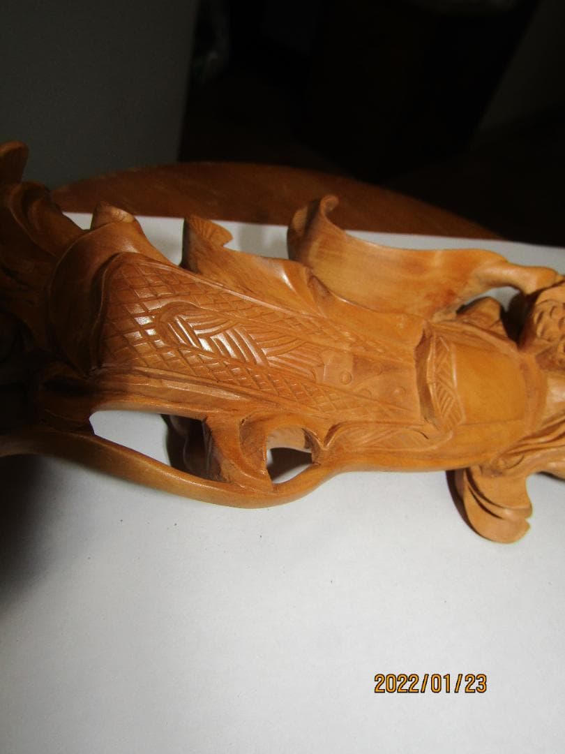 一刀彫　天女像