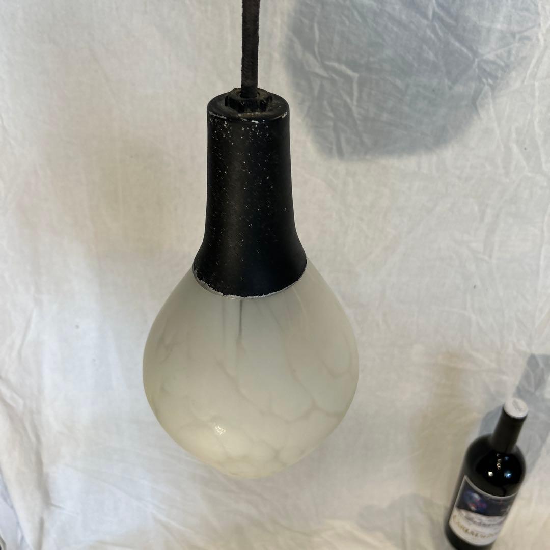 昭和レトロ　北欧風　ペンダントライト　乳白ガラス　照明　カフェバー　喫茶店