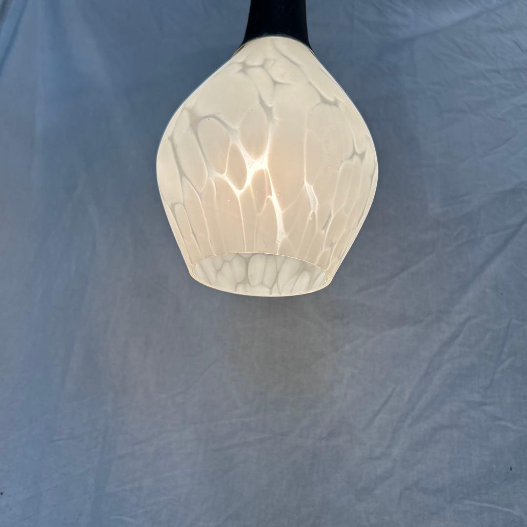 昭和レトロ　北欧風　ペンダントライト　乳白ガラス　照明　カフェバー　喫茶店