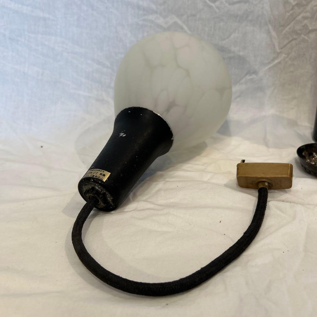 昭和レトロ　北欧風　ペンダントライト　乳白ガラス　照明　カフェバー　喫茶店