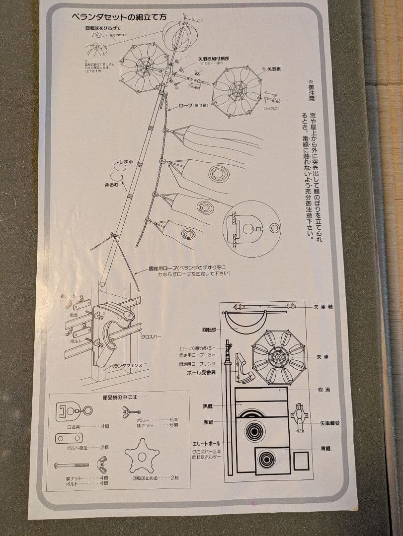 手染　廣重　伝統太郎鯉 2Mセット