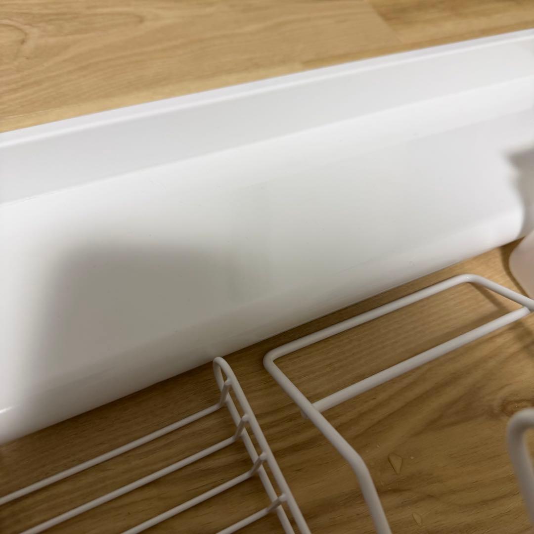 【美品】 燕三条 水切りラック ホワイト フルセット