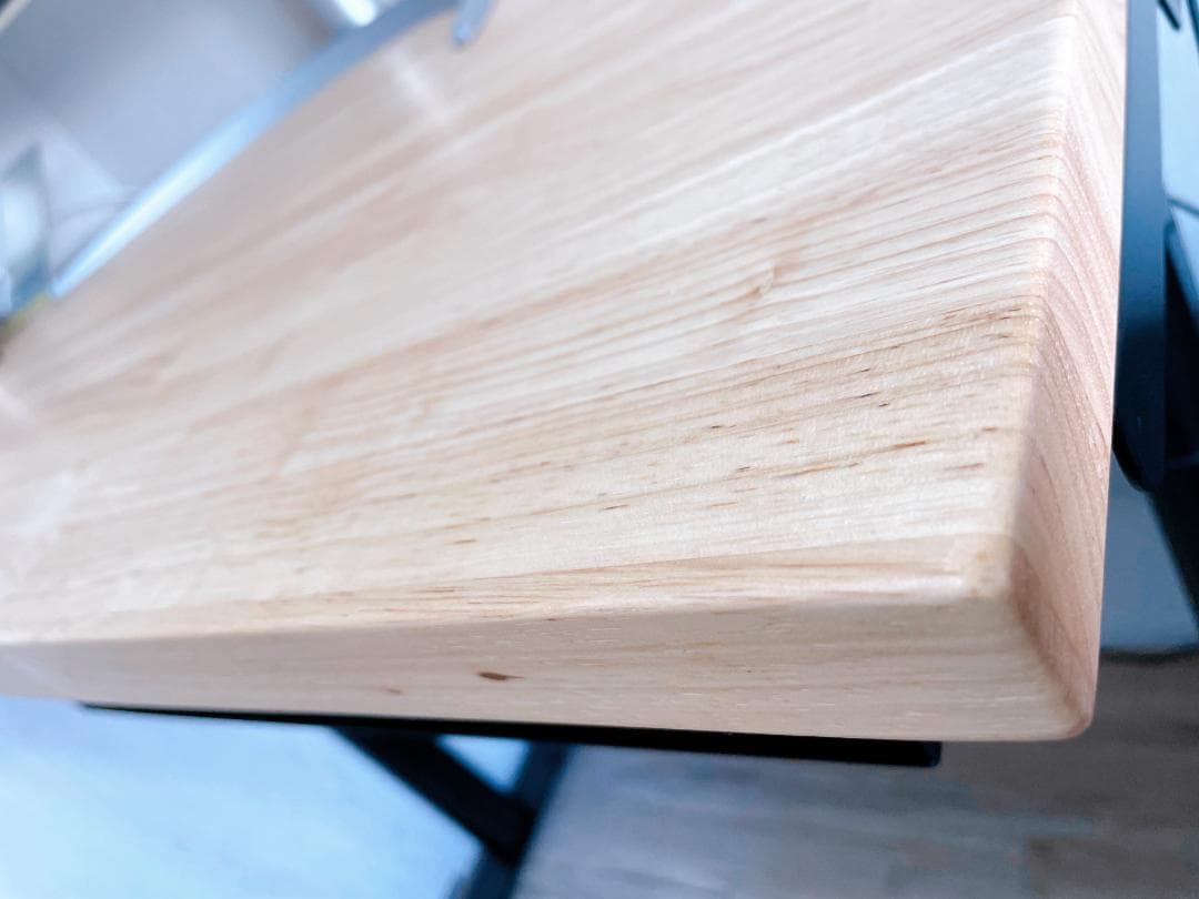 【KANADEMONO】デスク天板 ラバーウッドナチュラル 高級