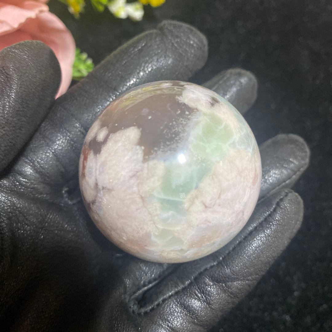 グリーン桜瑪瑙 スフィア 46.2mm