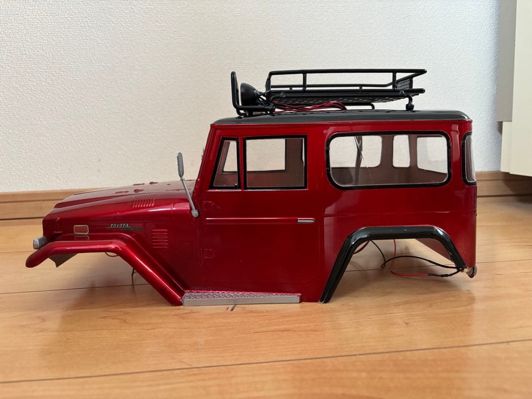 の*り様 【新品！キャンディレッド！】タミヤ LED8灯 ランクル40 ボディ！