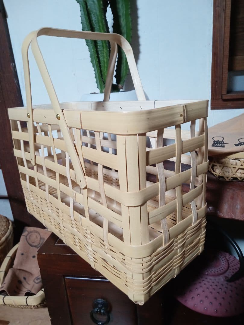 竹製中型かごバッグ