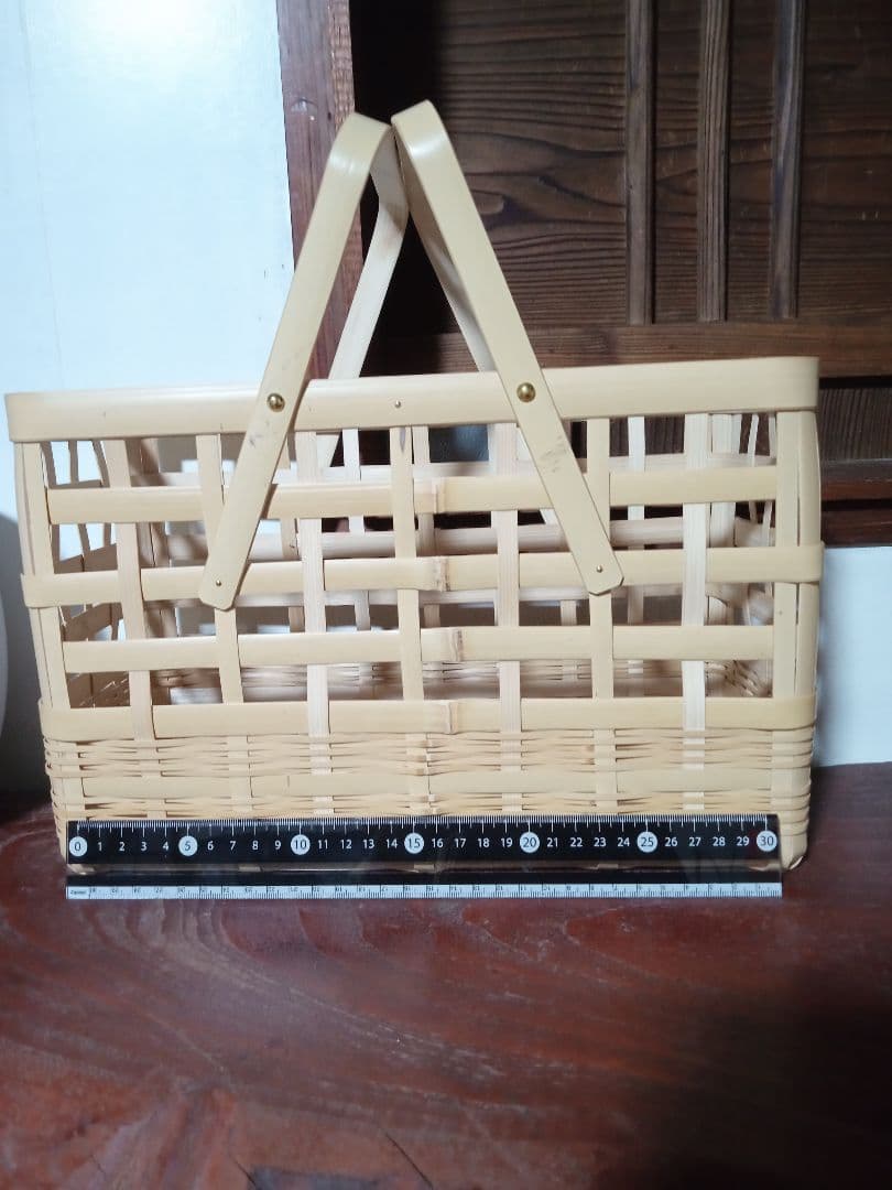 竹製中型かごバッグ