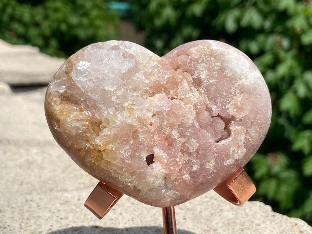 【恋愛・女子力アップ】ピンクアメジスト桜瑪瑙ハート⭐️ ジォードN152