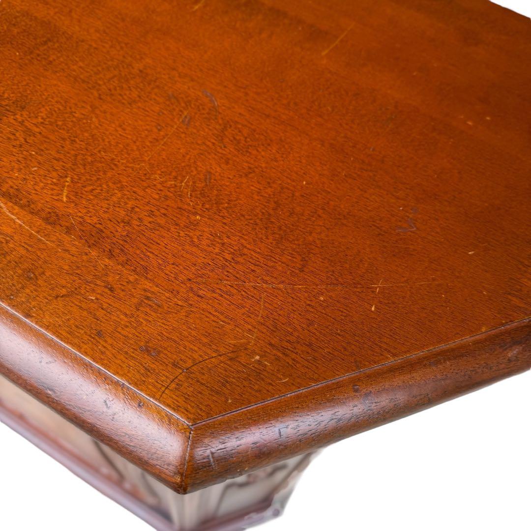 HR853 【彫刻が素敵】イタリア　象嵌細工　シャビーシック　キャビネット