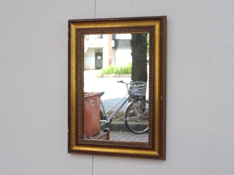 中サイズ 壁掛けミラー 装飾的なゴールドフレームの鏡 絵画 額縁 M05