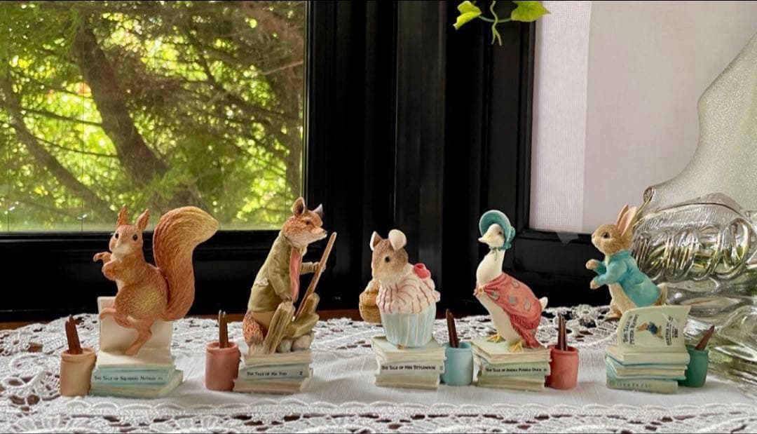 【おまとめ】ボーダーファインアーツ・ピーターラビット　【ティギーおばさん】他3点