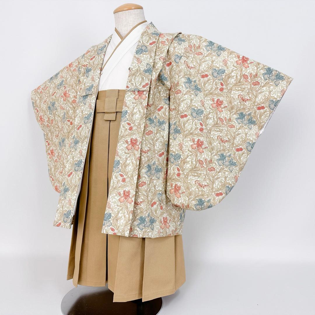 えそまま★おまとめ［アイリス］羽織袴3点セット ハンドメイドꕤ七五三 5歳