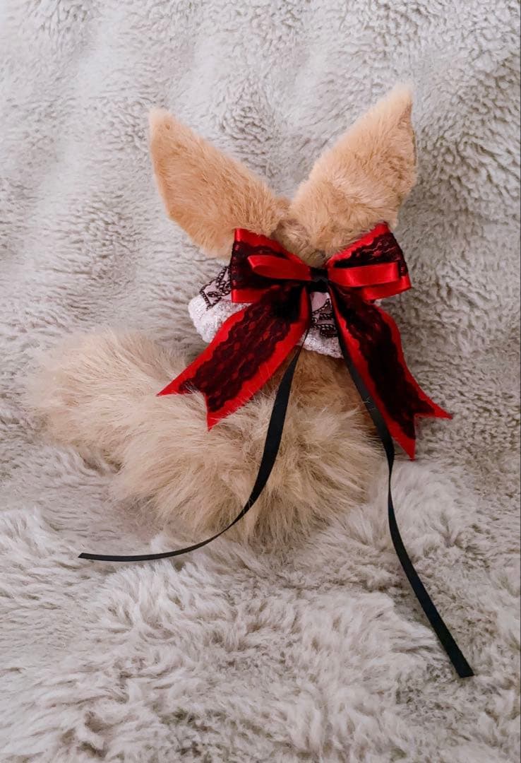 バレンタイン双子ケモノ ショコラの子 アートドール 狐 ぬいぐるみ 幻獣