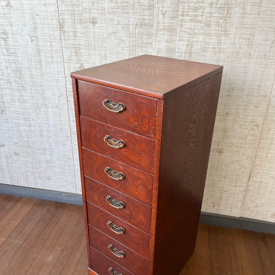 アンティーク】昭和レトロ 木製 7杯 収納箪笥 小物和箪笥 チェスト 古