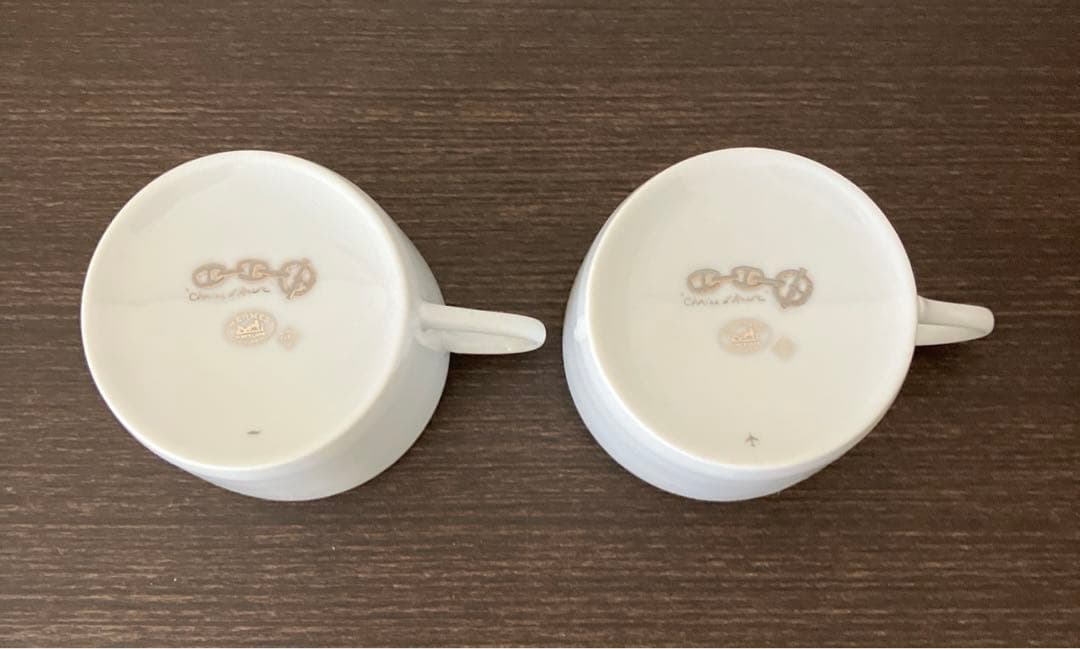 エルメス シェーヌダンクル カップアンドソーサー プレート ペア