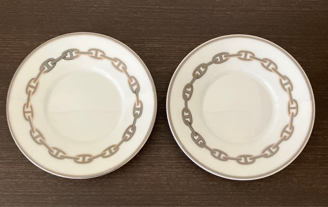 エルメス シェーヌダンクル カップアンドソーサー プレート ペア