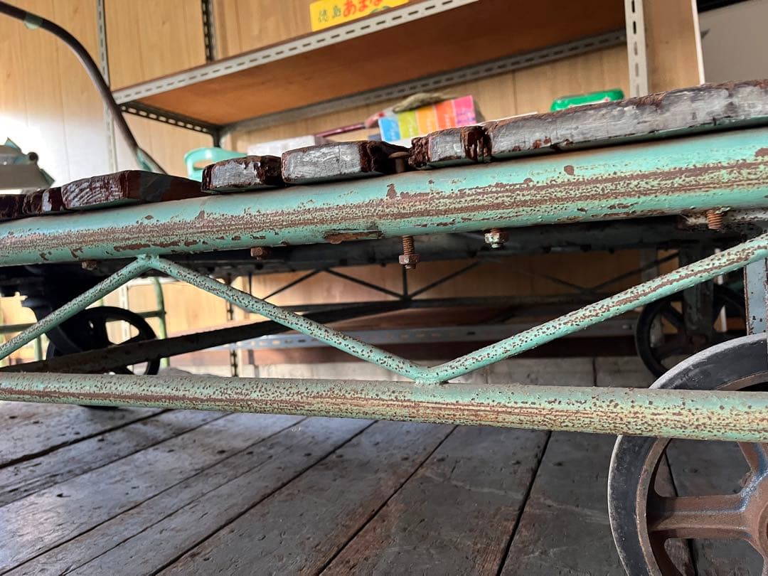 アイアン 手押し台車  飾り台 キャリーカー ガーデニング