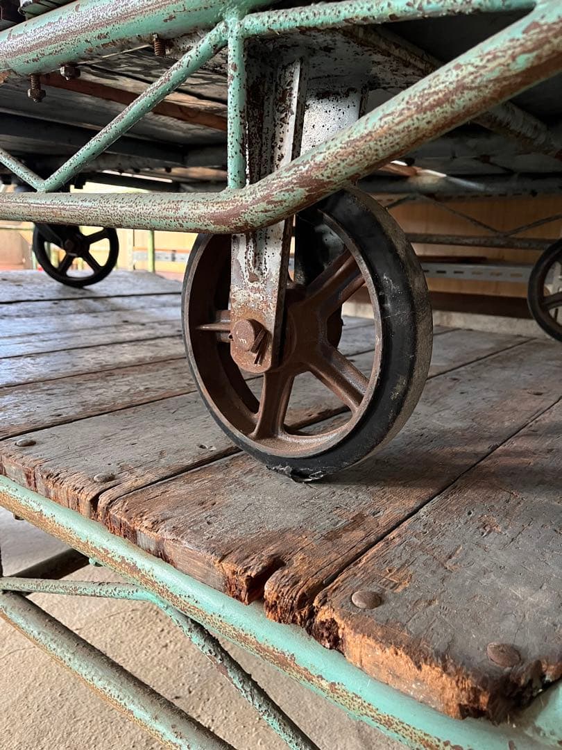 アイアン 手押し台車  飾り台 キャリーカー ガーデニング