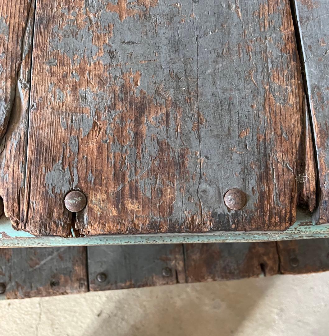 アイアン 手押し台車  飾り台 キャリーカー ガーデニング