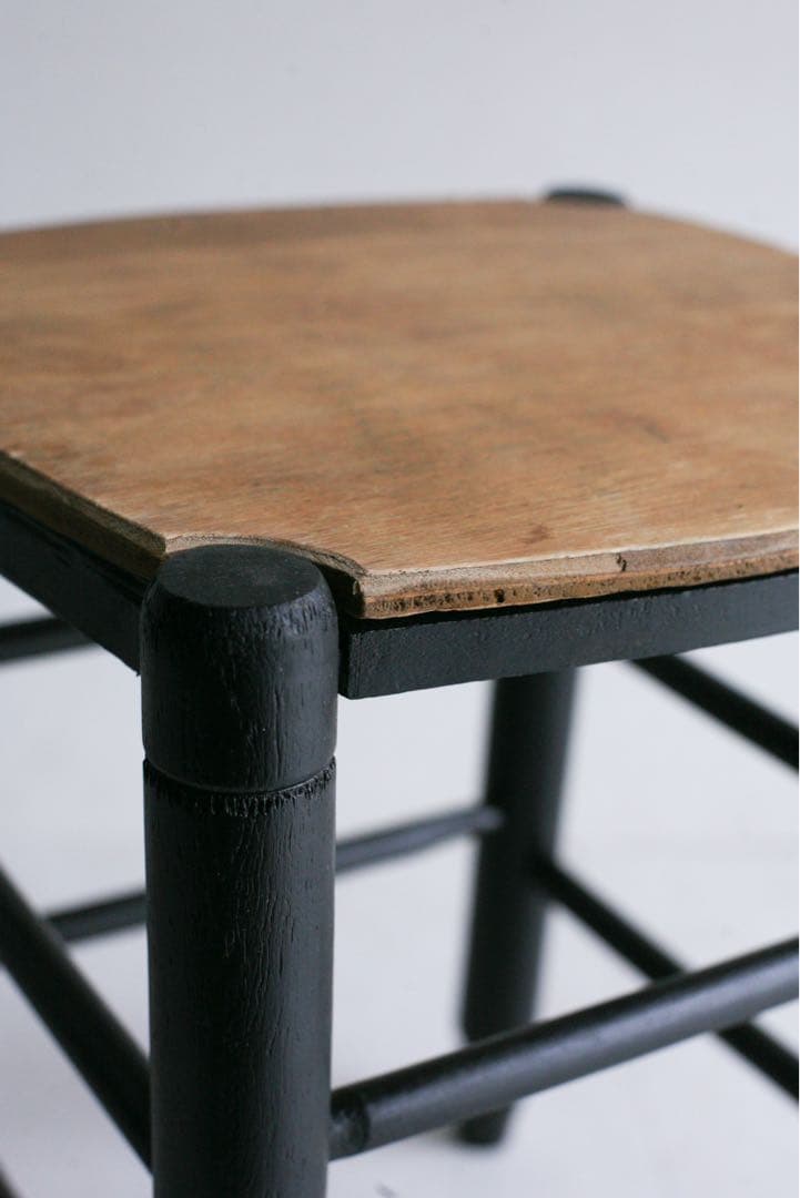 フランス 丸スツール 花台 展示台 ブロカント 丸椅子 古家具 - メルカリ