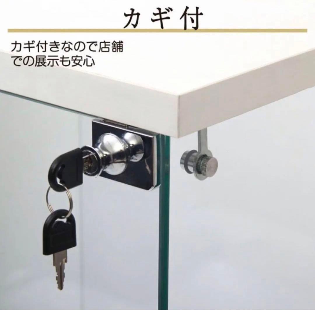 ガラスコレクションケース 3段ガラス フィギュア 棚 コレクションラック