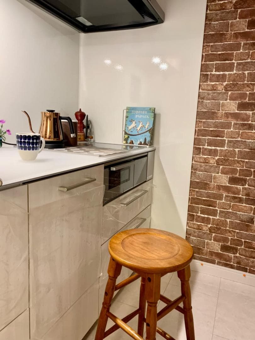 カスタマイズハイスツール 天然木オークラバーウッド シンプル