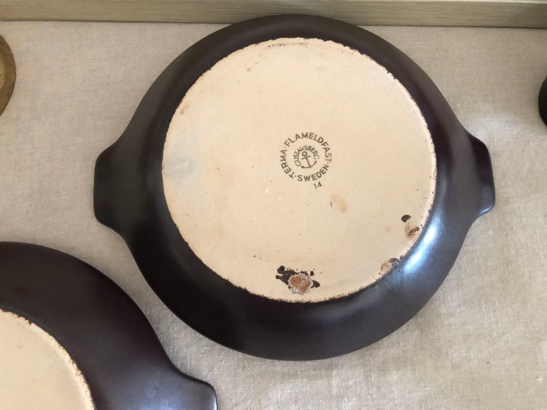 北欧 グスタフスベリ Stig Lindberg terma 耐熱皿 - メルカリ