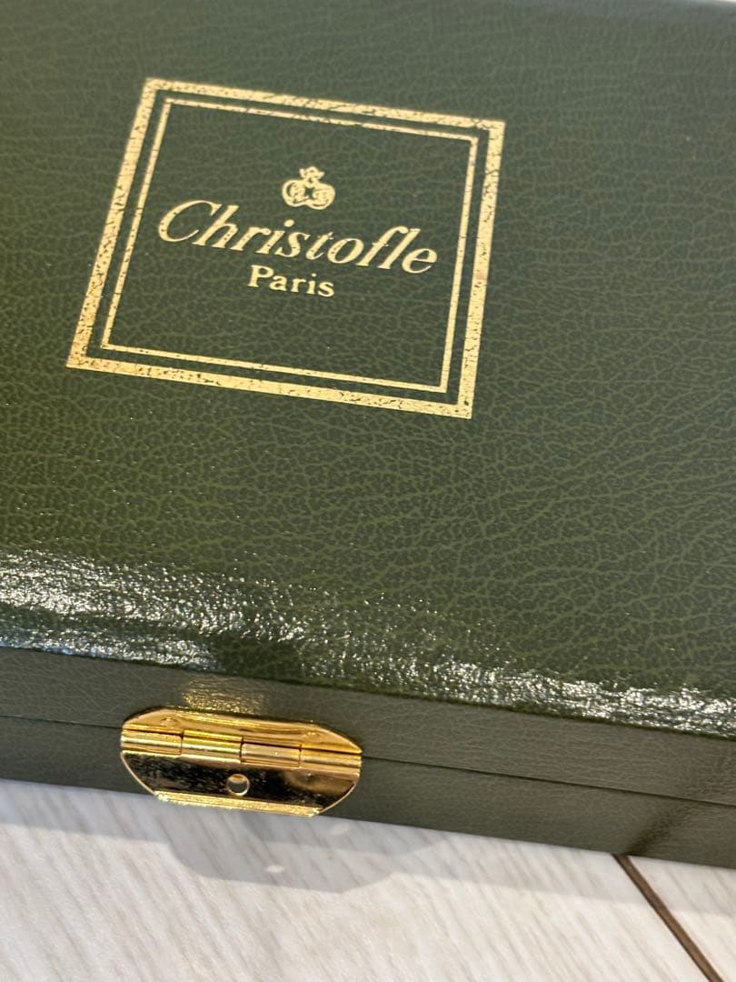 Christofle 新品未使用 ２人用 スプーン＆フォークセット 専用ケース付