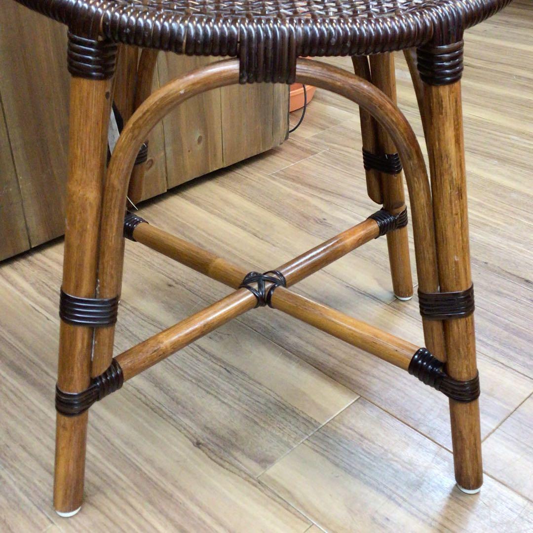 ツルヤ商店 籐源郷 スツール だ円 USEDラタン 国産品手作り 現行品