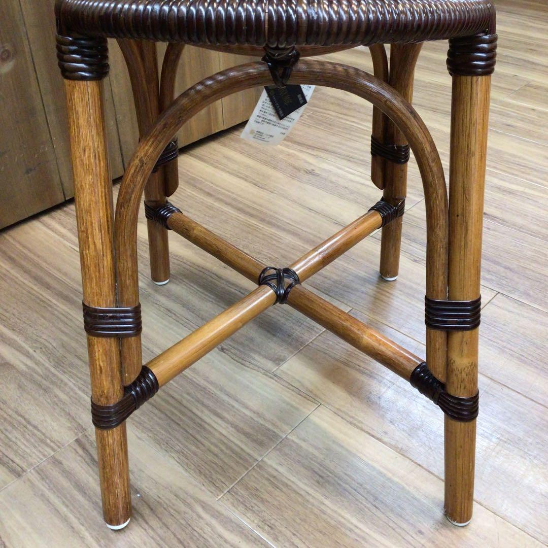 ツルヤ商店 籐源郷 スツール だ円 USEDラタン 国産品手作り 現行品