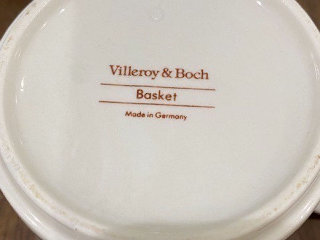 n*a様 未使用に近い ビレロイ&ボッホ バスケットガーデン カップ&ソーサー