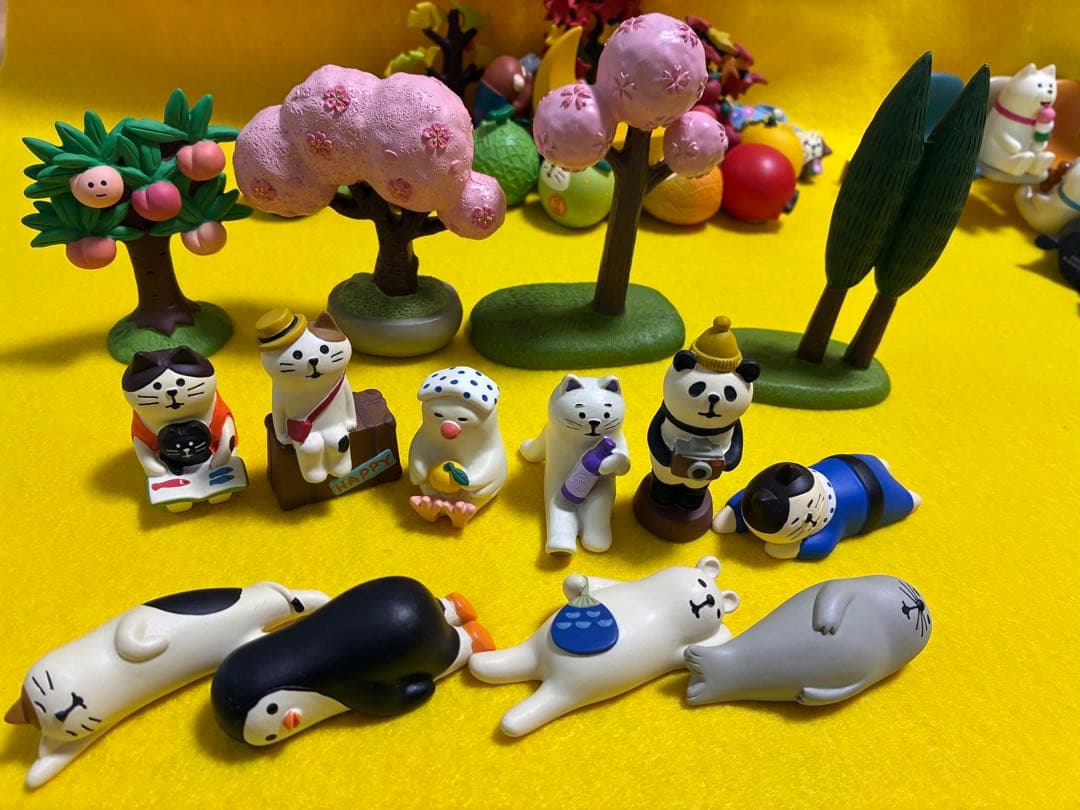 コンコンブル 三猿 ポジティブ三猿 イチョウ もみじ 朝顔等 38点＋