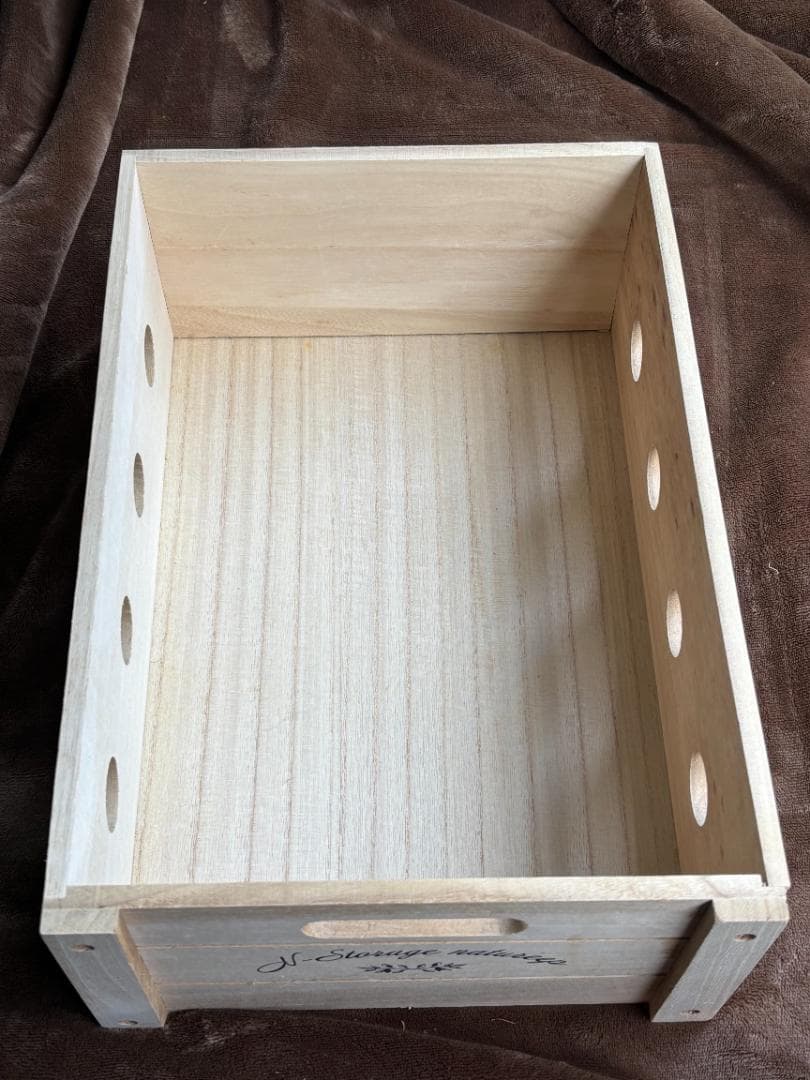 桐材 木製キャスター付き収納ラック 4段