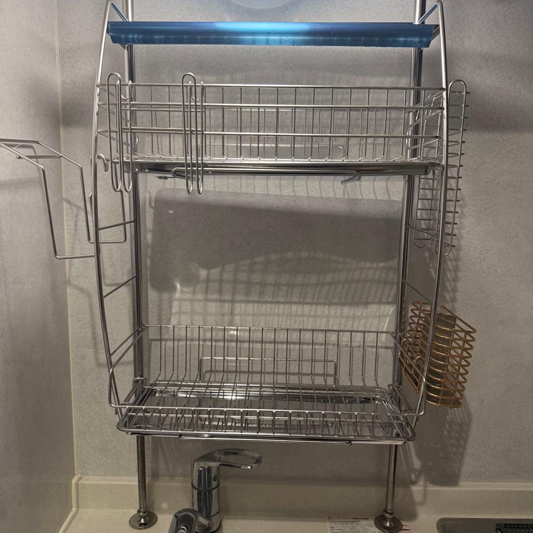 【美品】 燕三条 水切りラック ステンレス フルセット