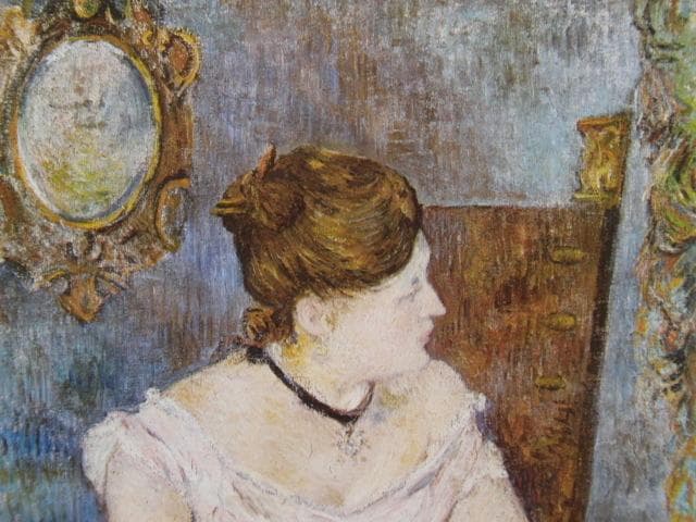 ゴーギャン、【夜会服を着たメット・ゴーギャン】、希少な画集画、新品高級額 額装付