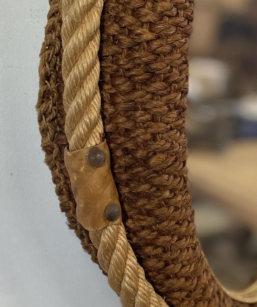 Audoux & Minet Rope Mirror フランス ビンテージ 鏡 - メルカリ