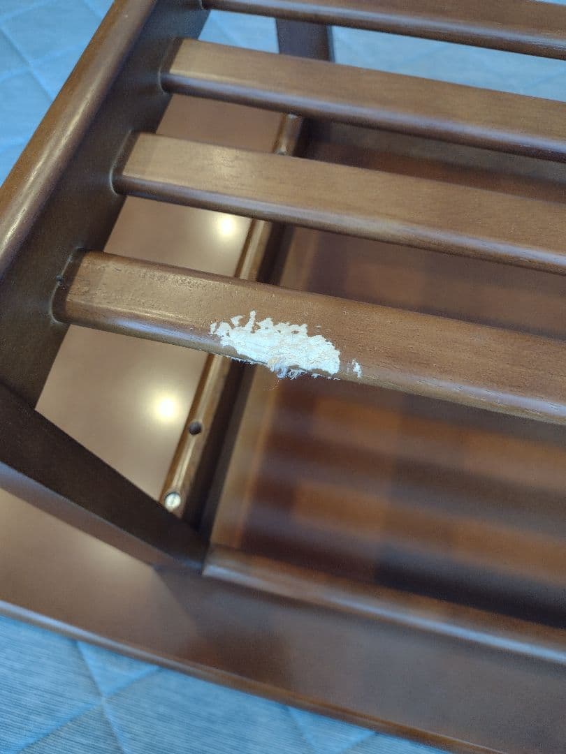 カリモク６０　リビングテーブル（大）ウォールナット　★犬の噛み跡あり★