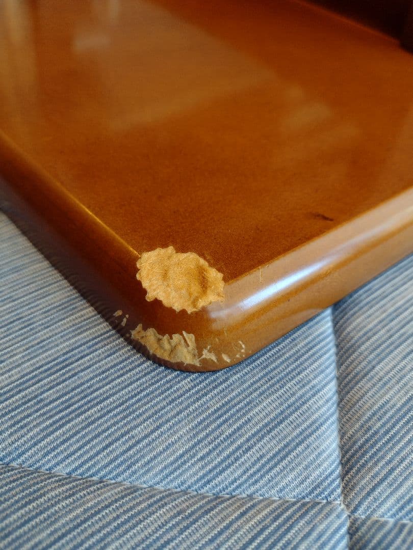 カリモク６０　リビングテーブル（大）ウォールナット　★犬の噛み跡あり★