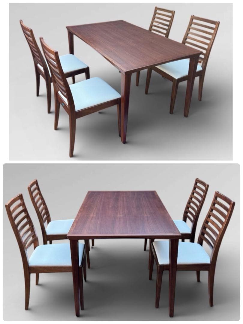 ①【美品】秋田木工 IDC大塚家具 ダイニングチェア ラダーバック 曲げ