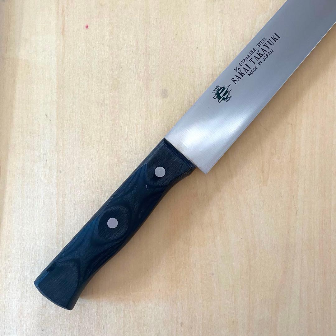 青木刃物製作所 堺孝行 カステラナイフ(ステンレス製)刃長34cm 製菓　ケーキ