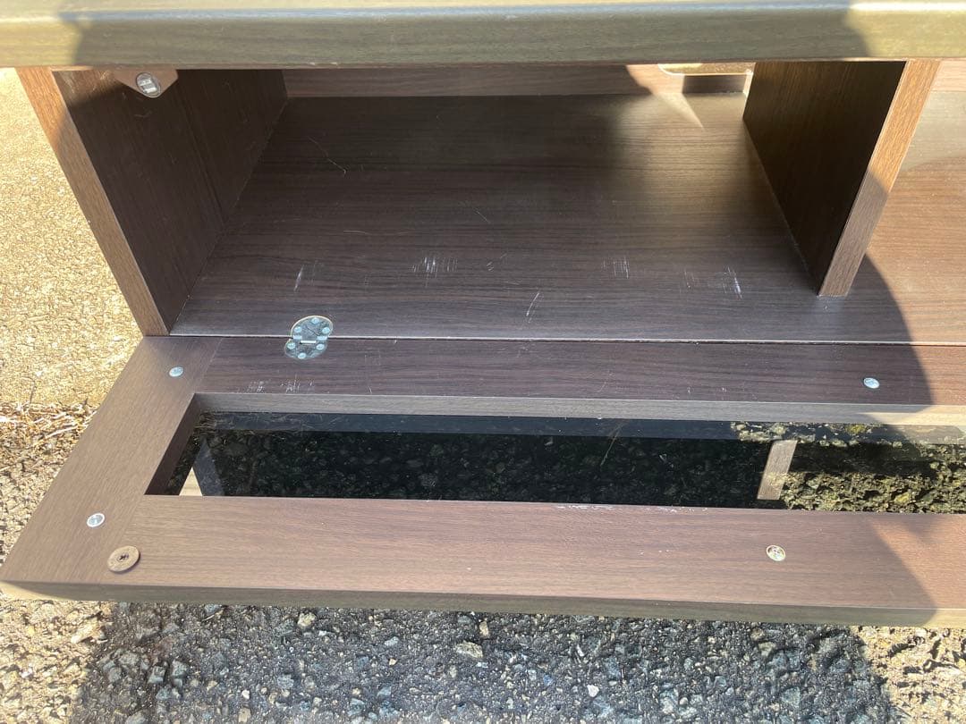 引き出し付き木製テレビ台 ローボード VIENNA 140LB-DBR ニトリ