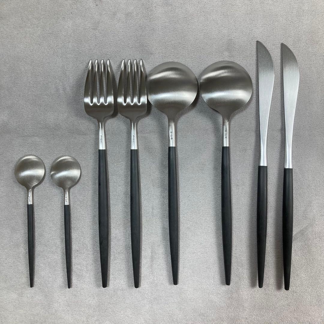 CUTIPOL クチポール ブラック GOA ゴア カトラリー8本セット