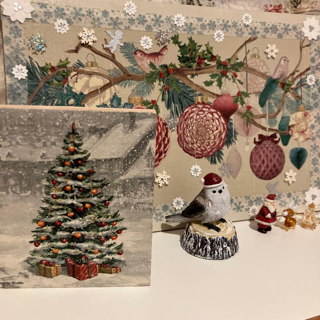 デコパージュ作品クリスマスツリー