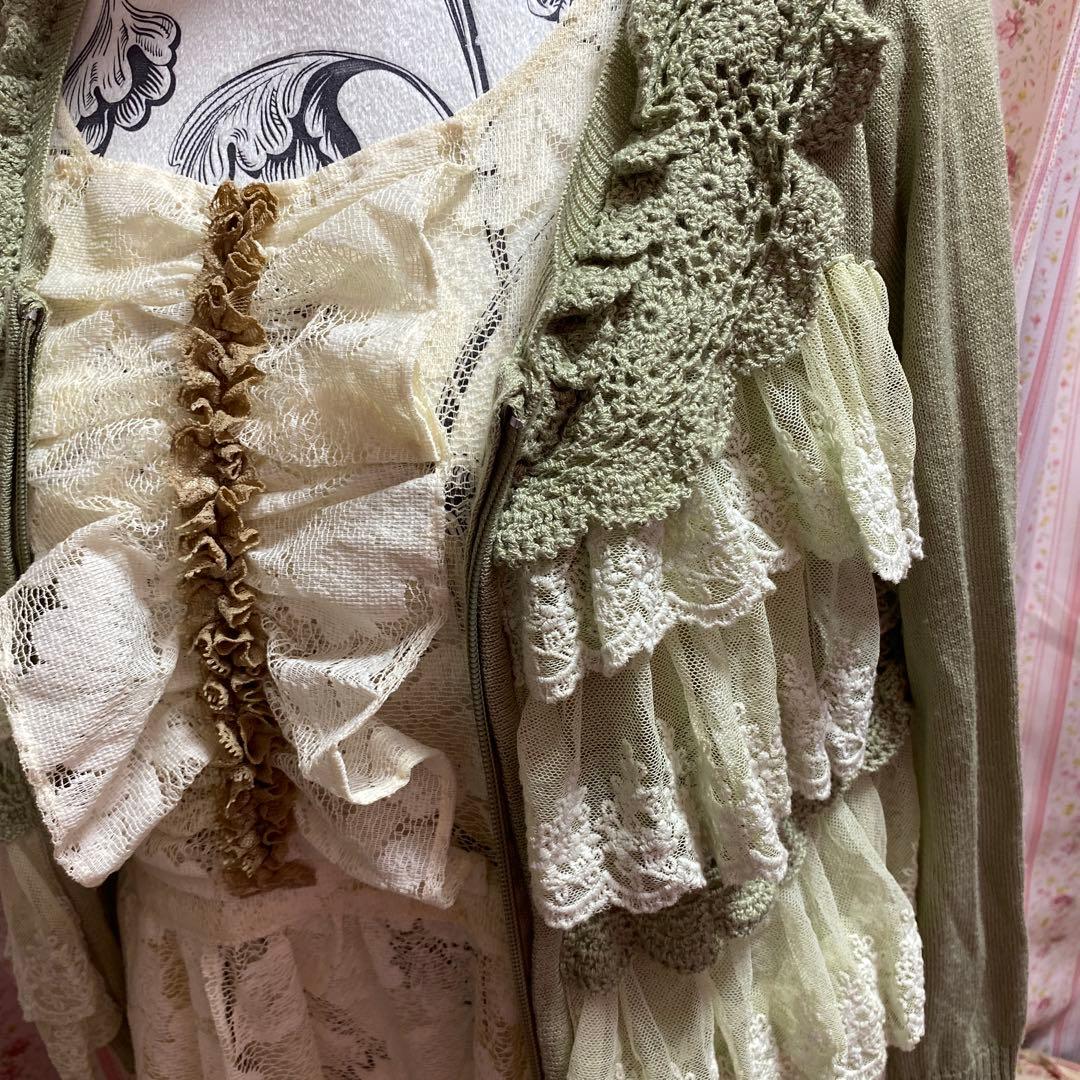 アトリエまりこシリーズハンドメイドo,+:。☆.*・+フリフリ♥️ロココ♥️エプロン