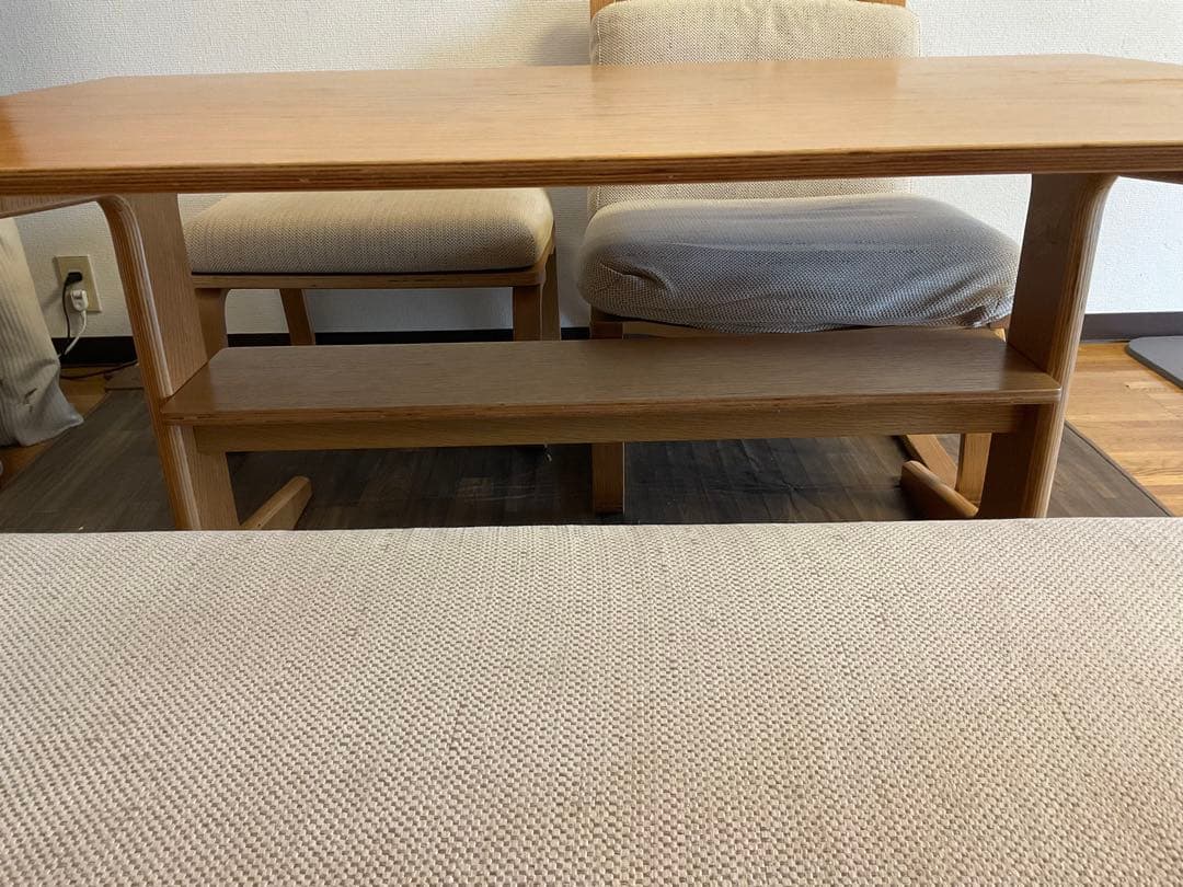 無印良品 ローテーブル 椅子 4点セット 台東区引き取り希望 - メルカリ