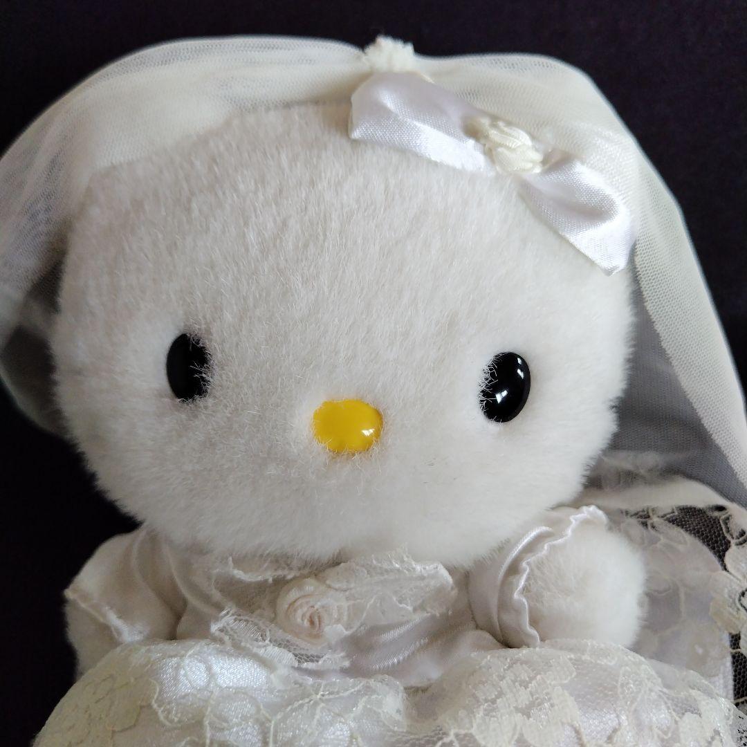 当時物 ハローキティ 純白 ウエディングドレス ぬいぐるみ ドール