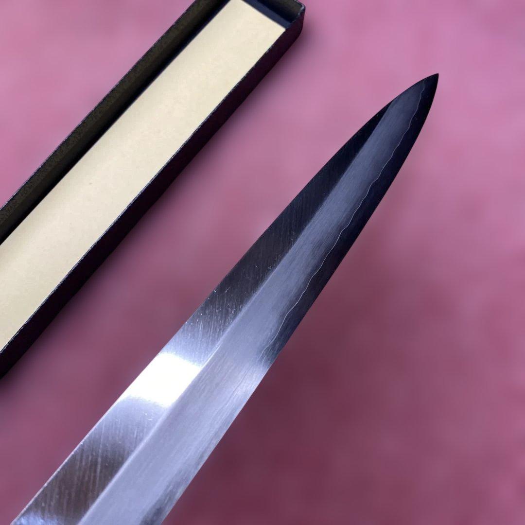 銀三　柳刃包丁　240㎜ 8寸鞘付き